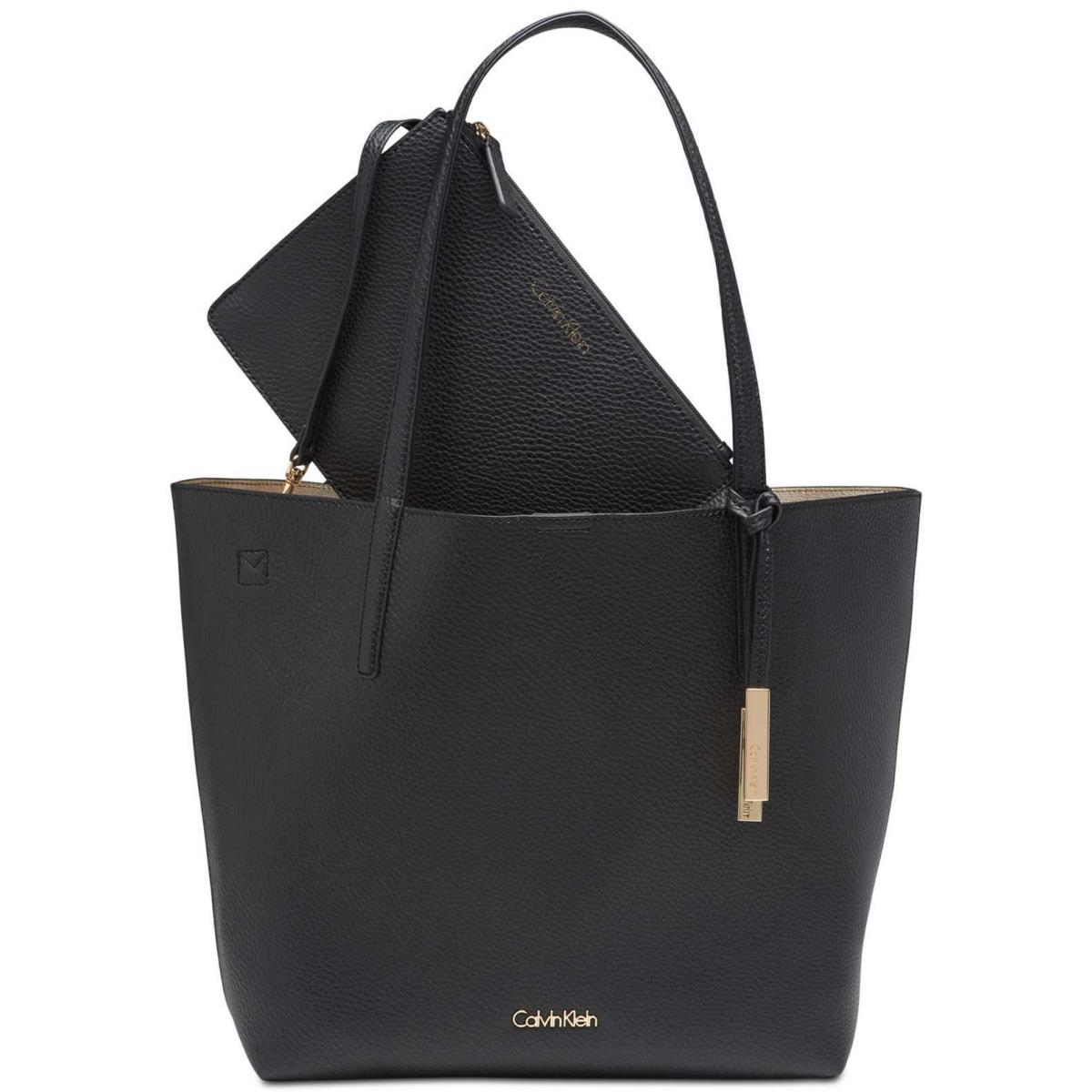 Calvin Klein Key Item Tote with Pouch Black