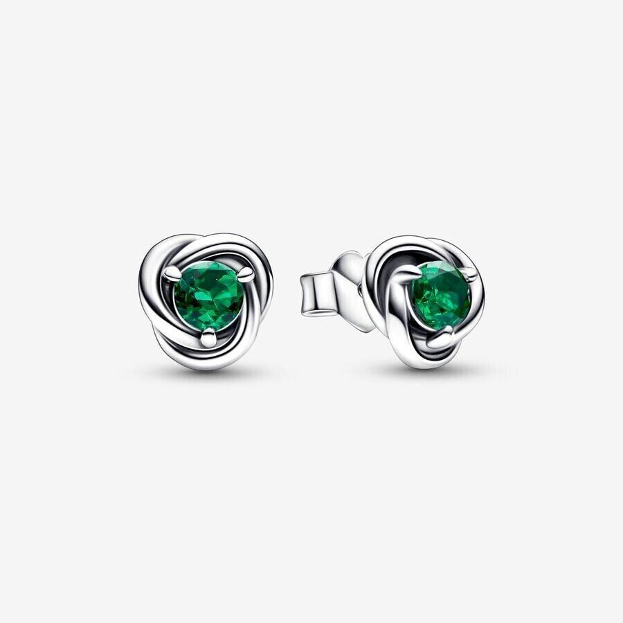 Pandora May Birthstone Eternity Circle Stud Earrings 292334C08