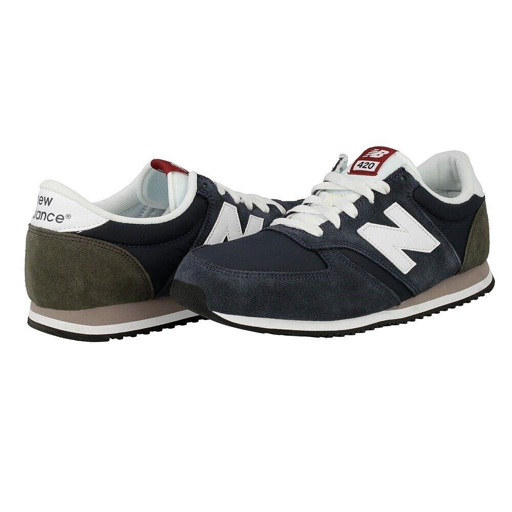 New Balance Classics Traditionnels U420CNW Youth Navy White Running Shoes 4.5 N9 - Navy White