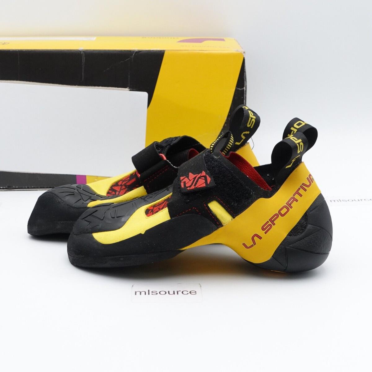 Size 7.5 / 38.5 EU Women`s La Sportiva Skwama Climbing Shoes 10SBY Black/yellow