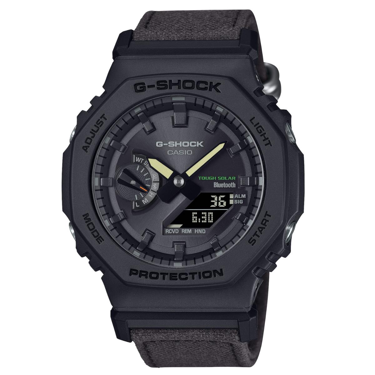 Casio G-shock GA-B2100CT-1A5 Ana-digi 2100 Series Truecotton Solar Sport Watch - Band: Black, Bezel: Black