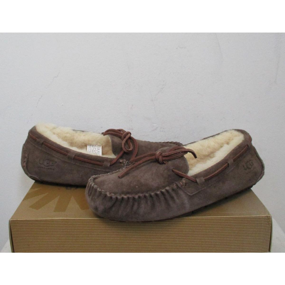 Ugg Australia Dakota Slippers Shoes 7US Espresso Brown Suede