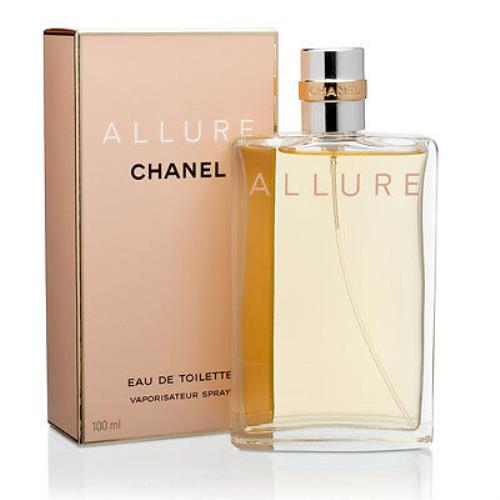 Chanel Allure by Chanel Eau de Toilette Edt 3.4 oz / 100 ml