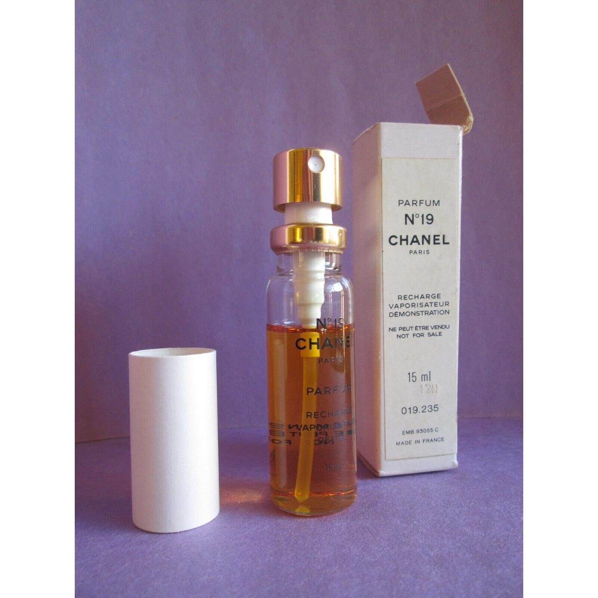 Chanel No 19 Vintage 1980`s Parfum Refill Spray 15 ml Pure Perfume