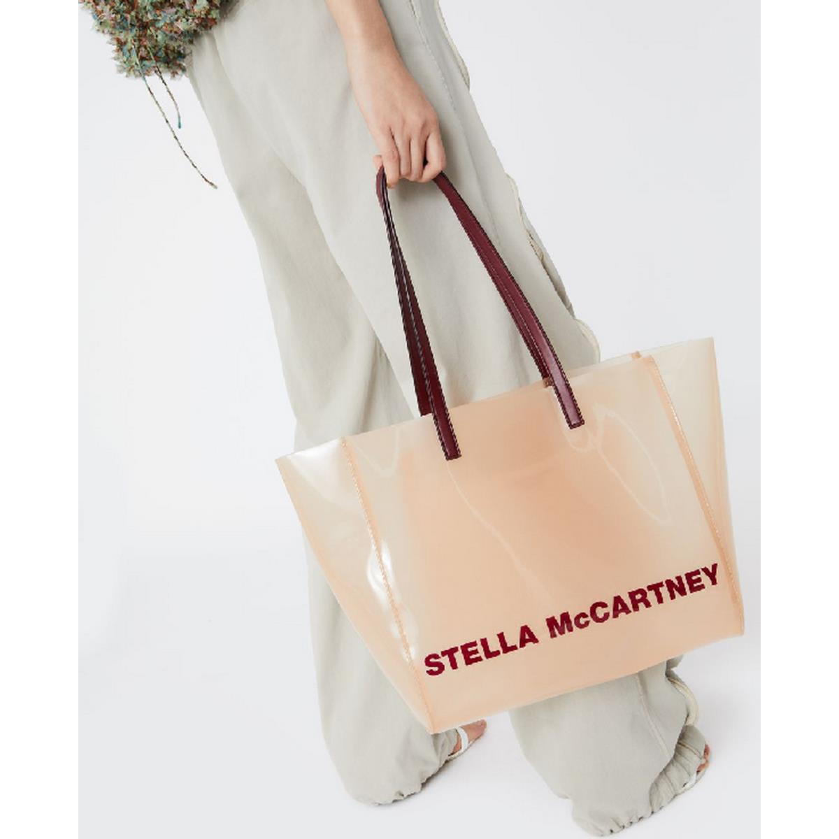 Stella Mccartney Clear Logo Tote Color: Pink