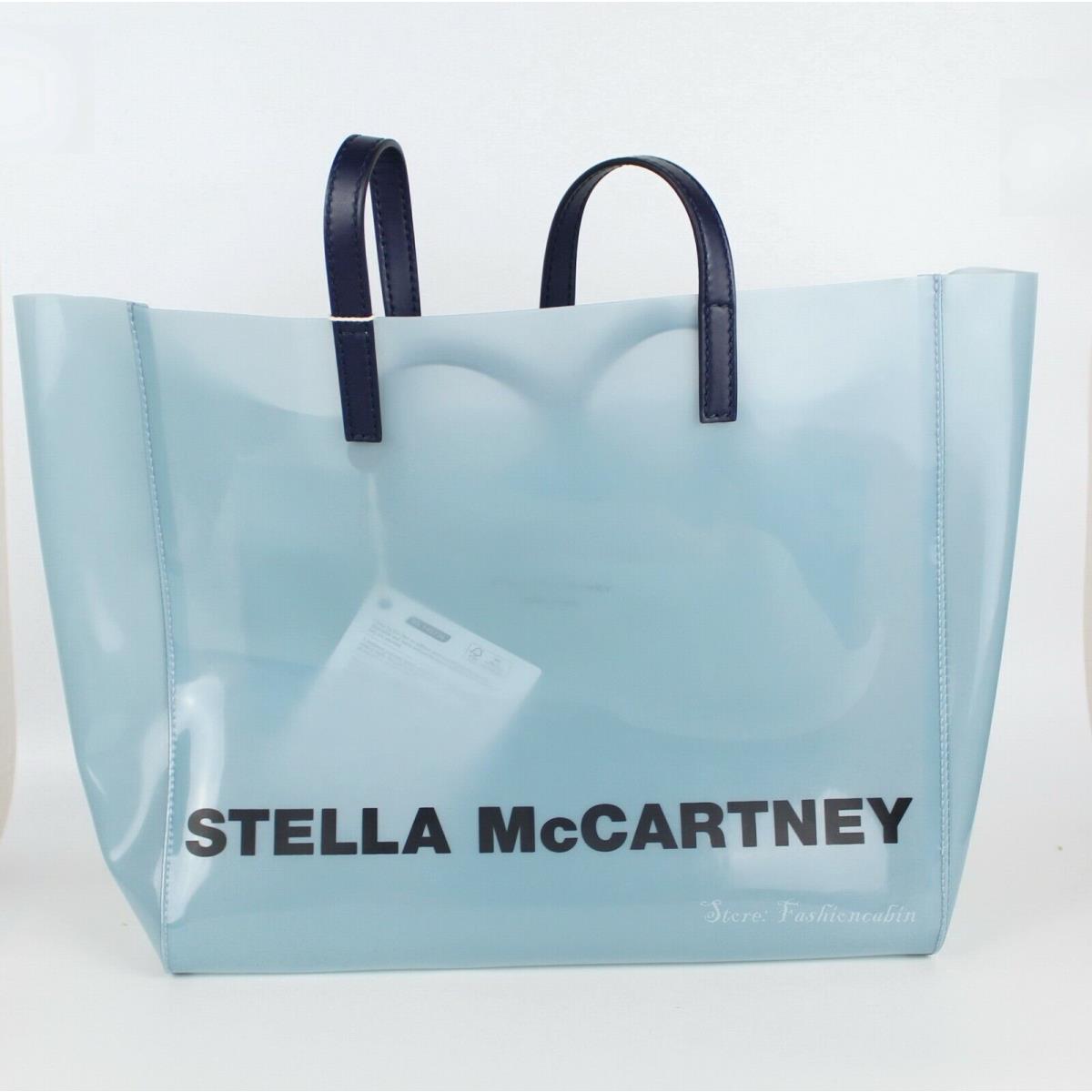 Stella Mccartney Clear Logo Tote Blue