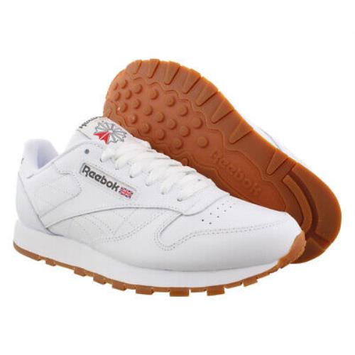 Reebok Classic Leather Mens Shoes - White/Gum, Main: White