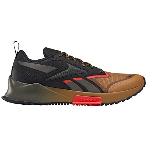 Reebok Men`s Lavante Trail 2 Sneaker Black/Court Brown/Neon Cherry