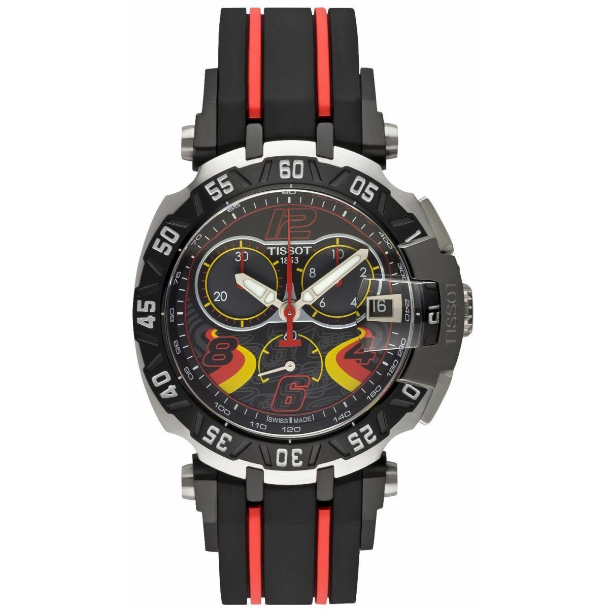 Tissot T-race Stefan Bradl Chrono Men`s Rubber Strap Watch T092.417.27.057.02