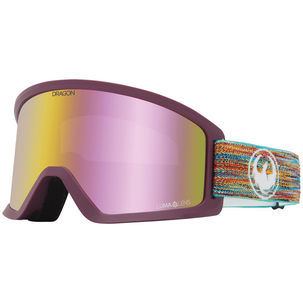 Dragon Alliance Dx3 Goggles In One Size SHREDTOGETHER/LUMALENS PINK ION