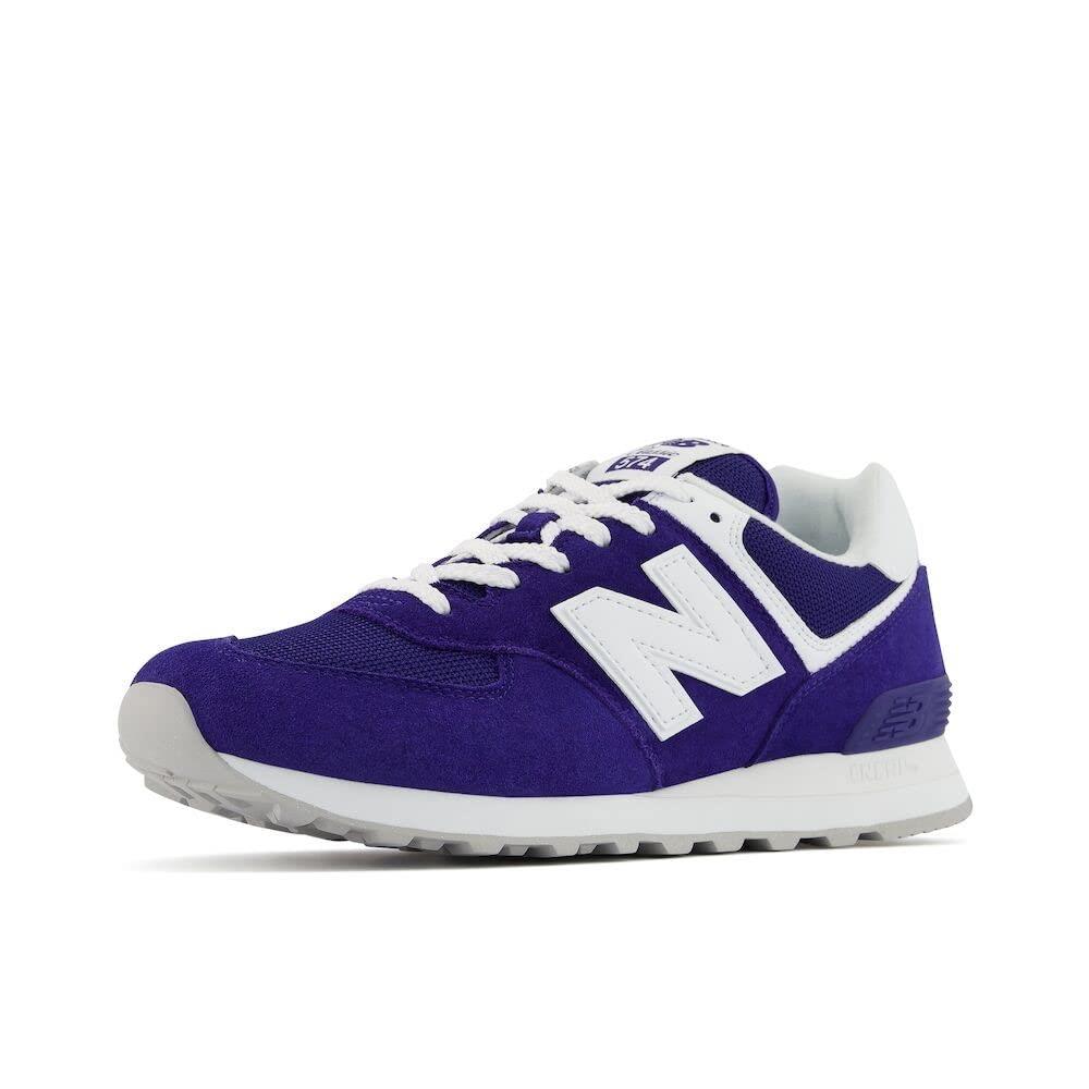 New Balance Men`s 574 V2 Spilled Paint Sneaker Blue/White