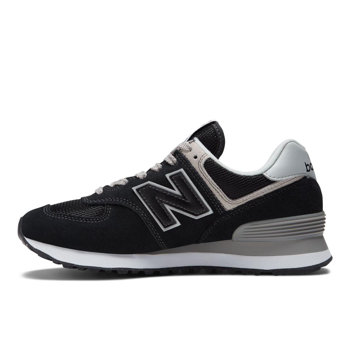 New Balance Women`s 574 V2 Essential Sneaker Black With White