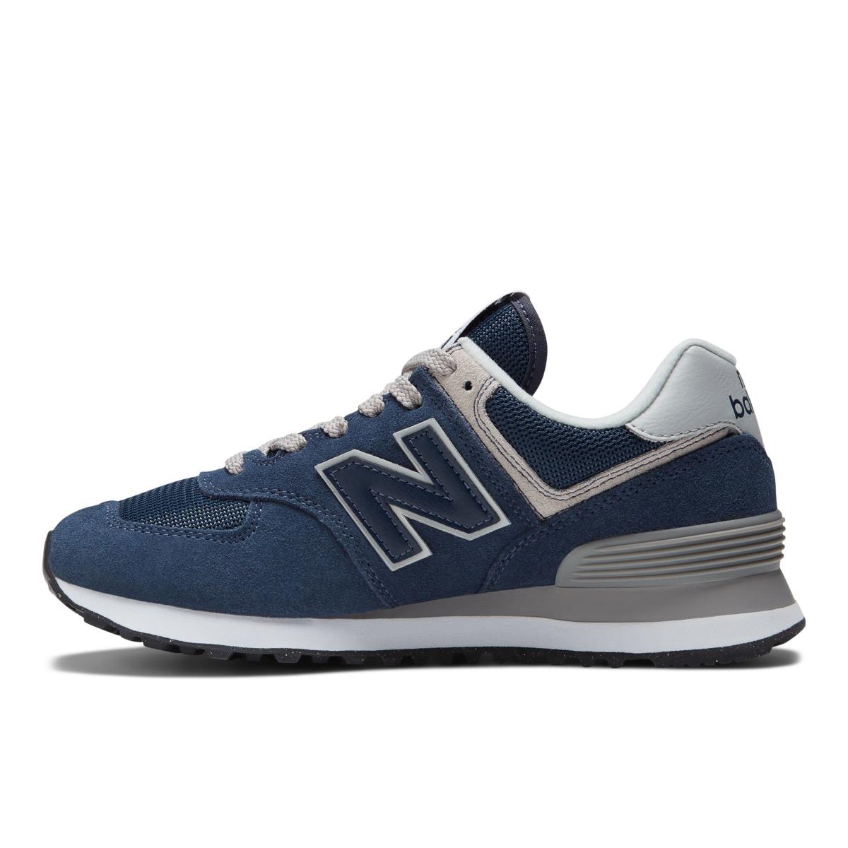 New Balance Women`s 574 V2 Essential Sneaker Navy With White