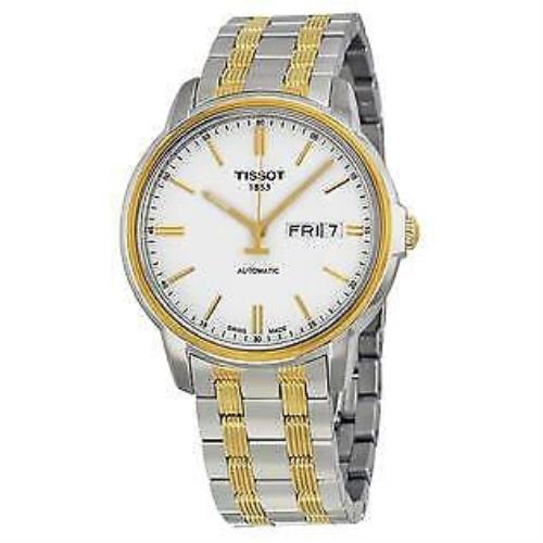 Tissot T-classic Automatic Iii White Dial Men`s Watch - White