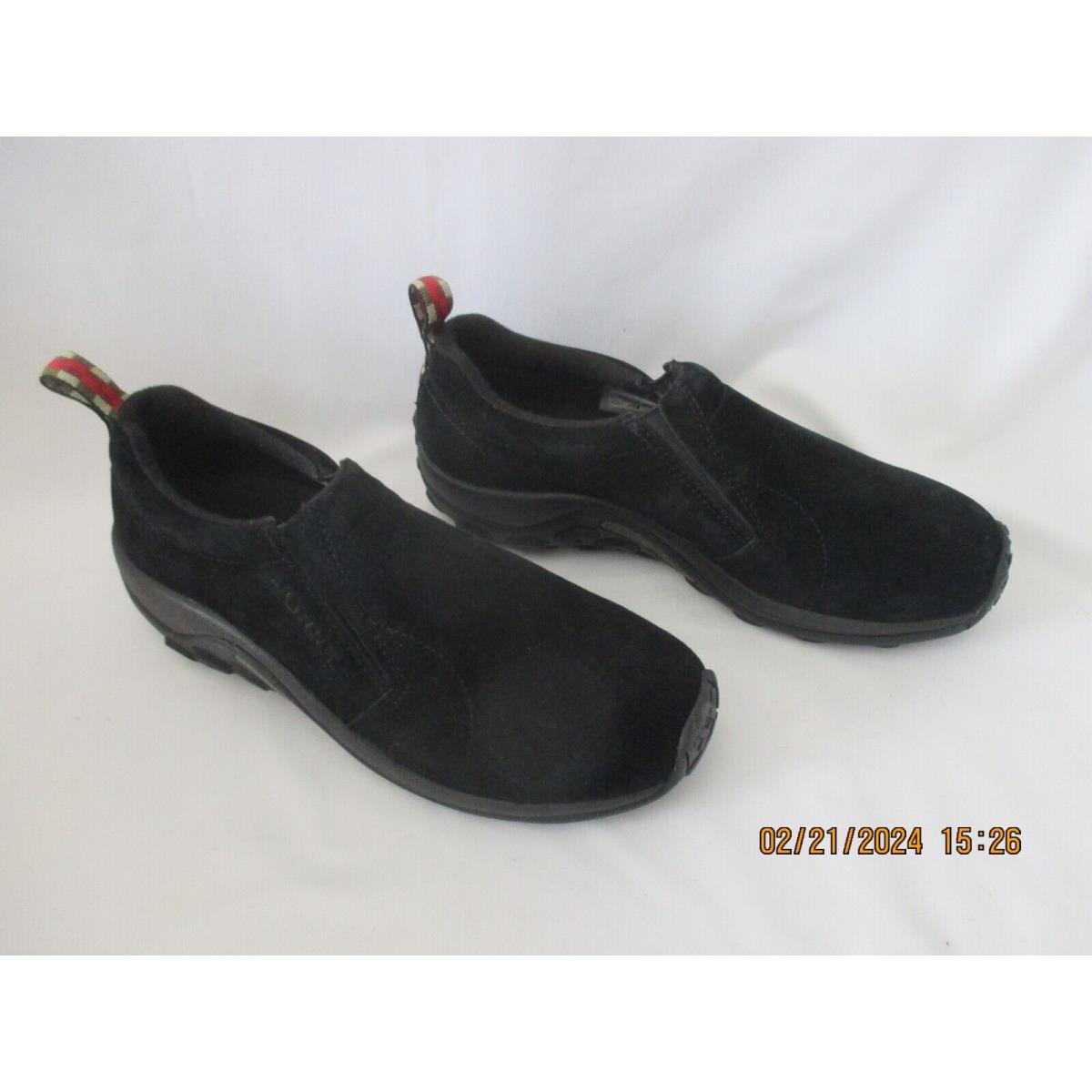 Merrell Jungle Moc Midnight Black Suede Slip-on Shoes Men Size 8.5