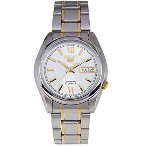 Seiko 5 Automatic Silver Dial Men`s Watch SNKL57