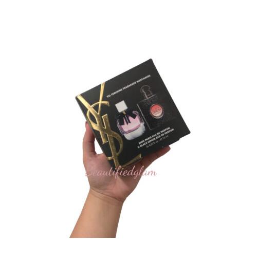 Ysl Yves Saint Laurent Mini Edp Gift Set Mon Paris Black Opium 7.5ml x 2