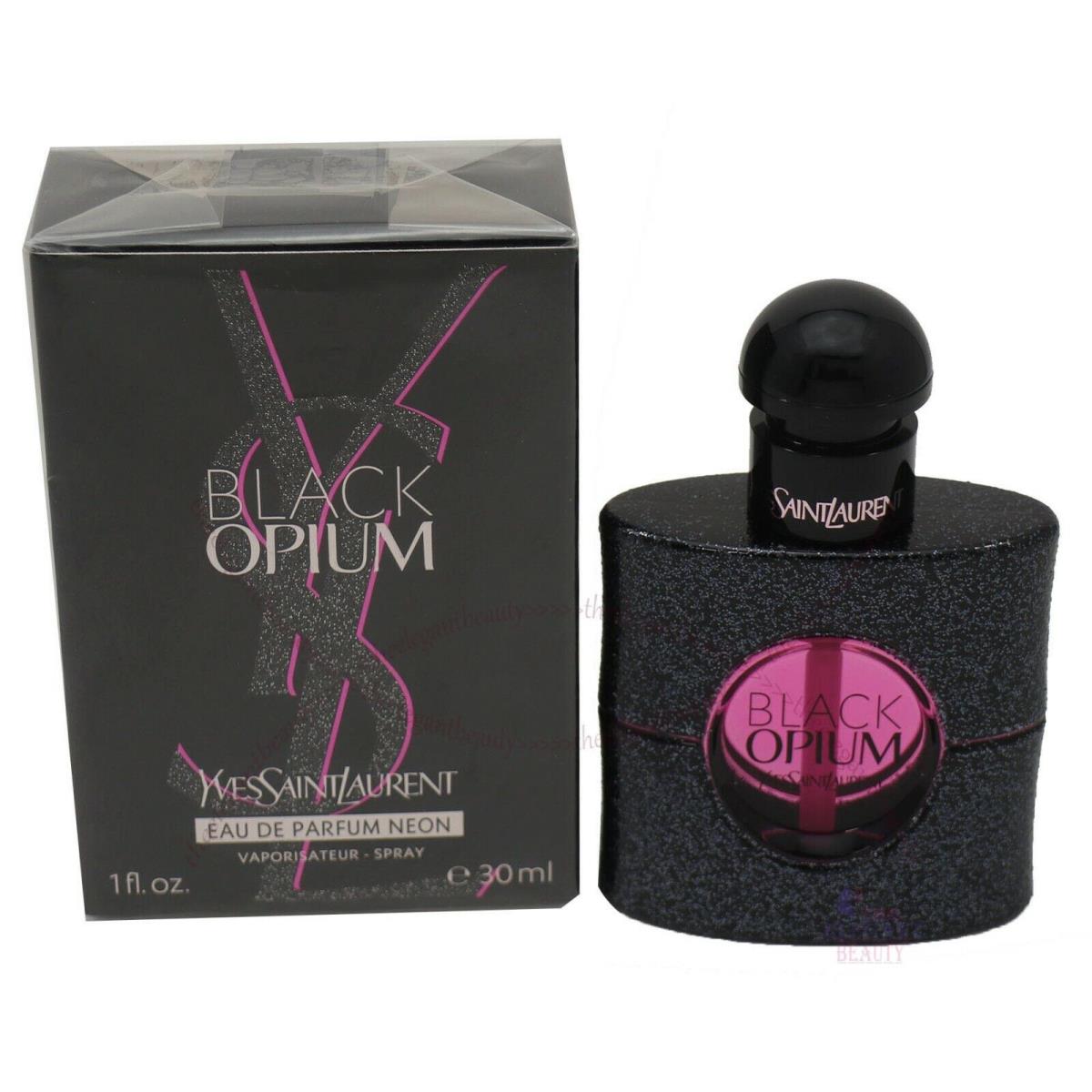 Yves Saint Laurent Black Opium By Ysl 1oz/30ml Eau De Parfum Neon Spray For Women