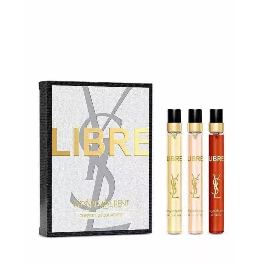 Yves Saint Laurent Ysl Libre Edt +edp + LE Parfum 3 x 0.33oz/ 3 x 10mL Spray