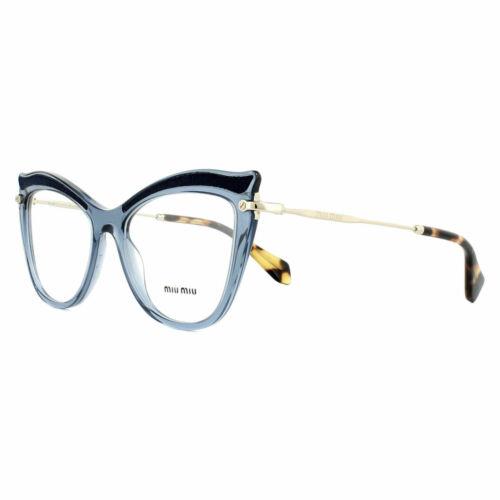 Miu Miu Glasses Frames MU06PV VIG1O1 53 Transparent Blue 53mm Womens