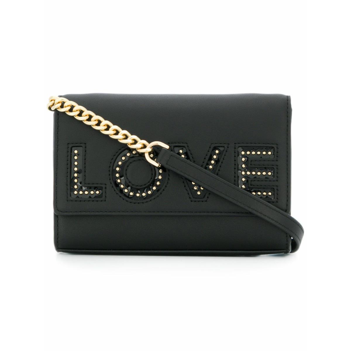 Michael Kors Ruby Medium Love Clutch Crossbody Black