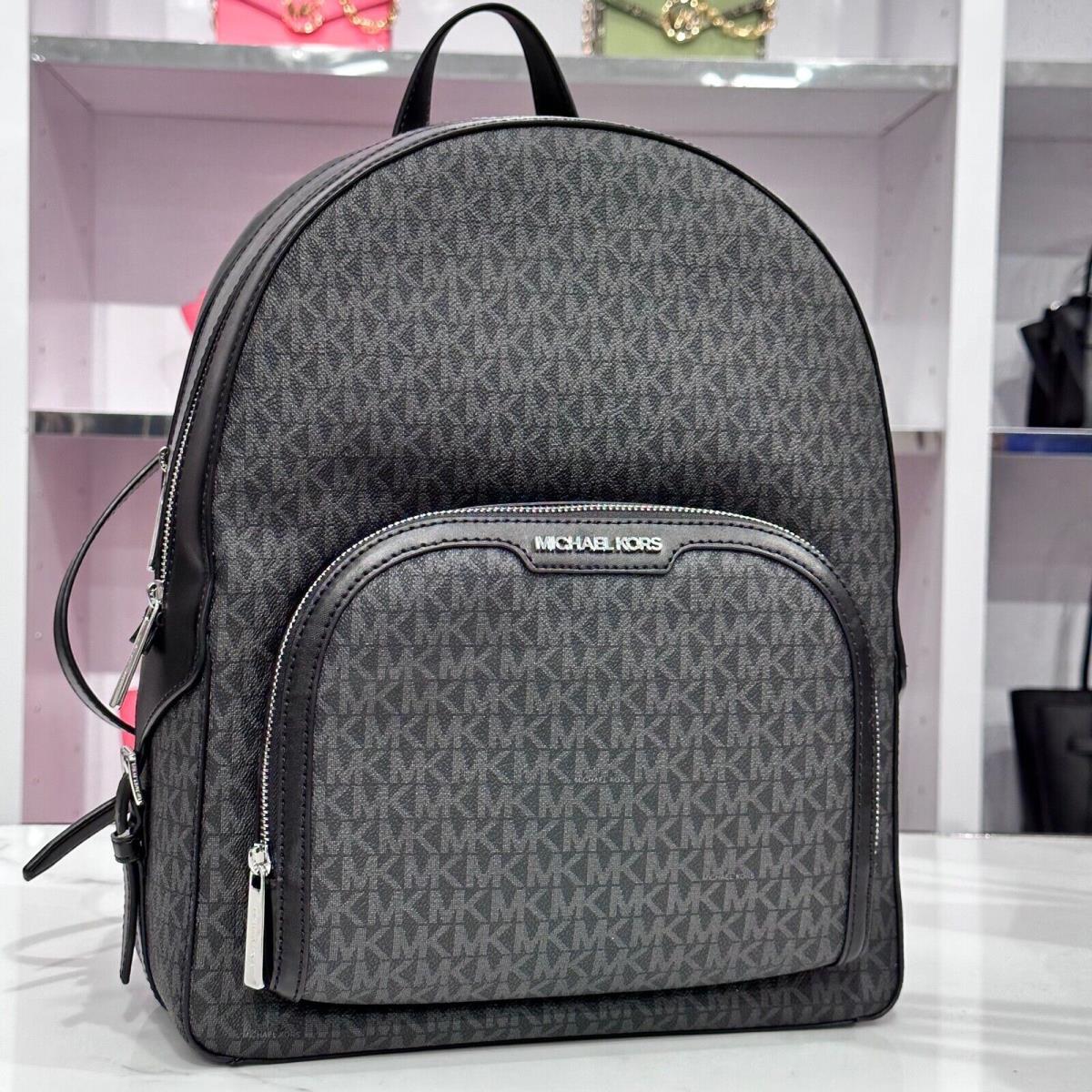 Michael Kors Jaycee Large Double Zip Travel School Backpack