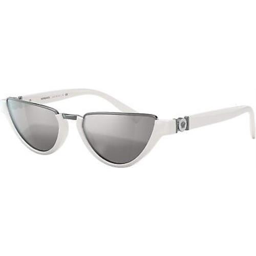 Versace Sunglasses VE4370 4016G 54mm White / Silver Mirror