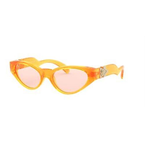 Versace Sunglasses VE4373 5311U8 Orange Transparent Fluo / Orange Fluo Lens