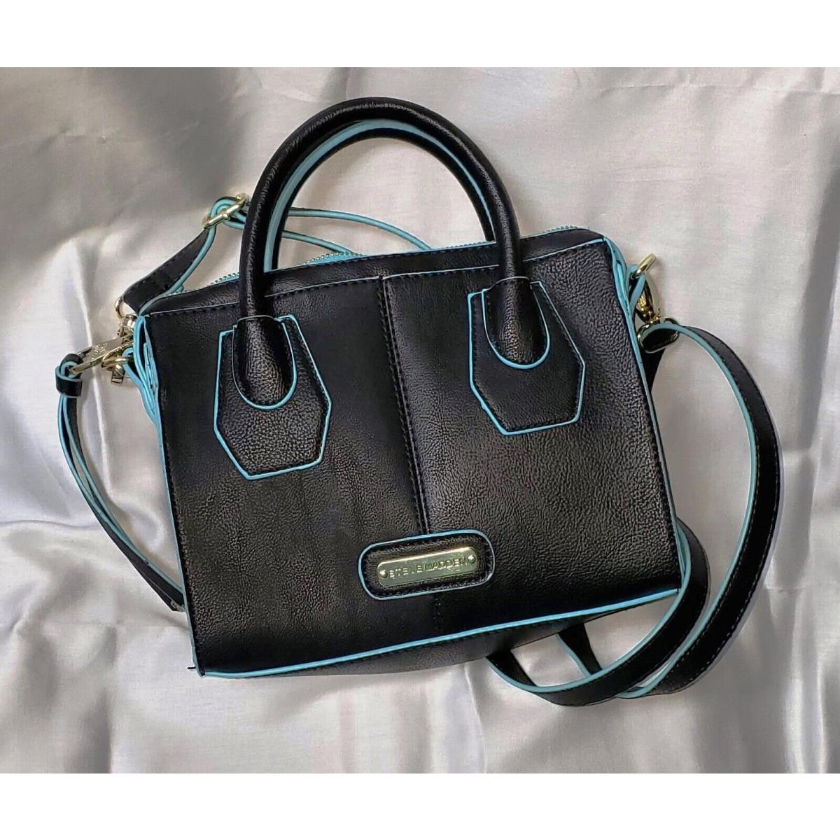 Steve Madden Black Aqua Purse PU Leather