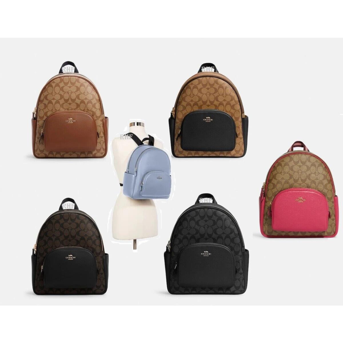 Coach Court Backpack In Signature Canvas