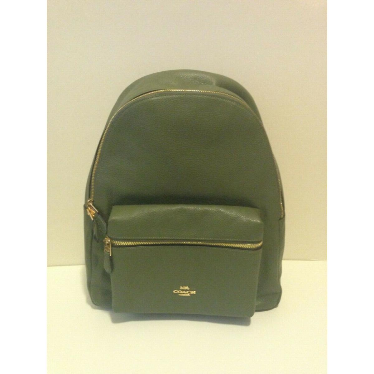 Coach Leather Charlie Backpack Price Military Green