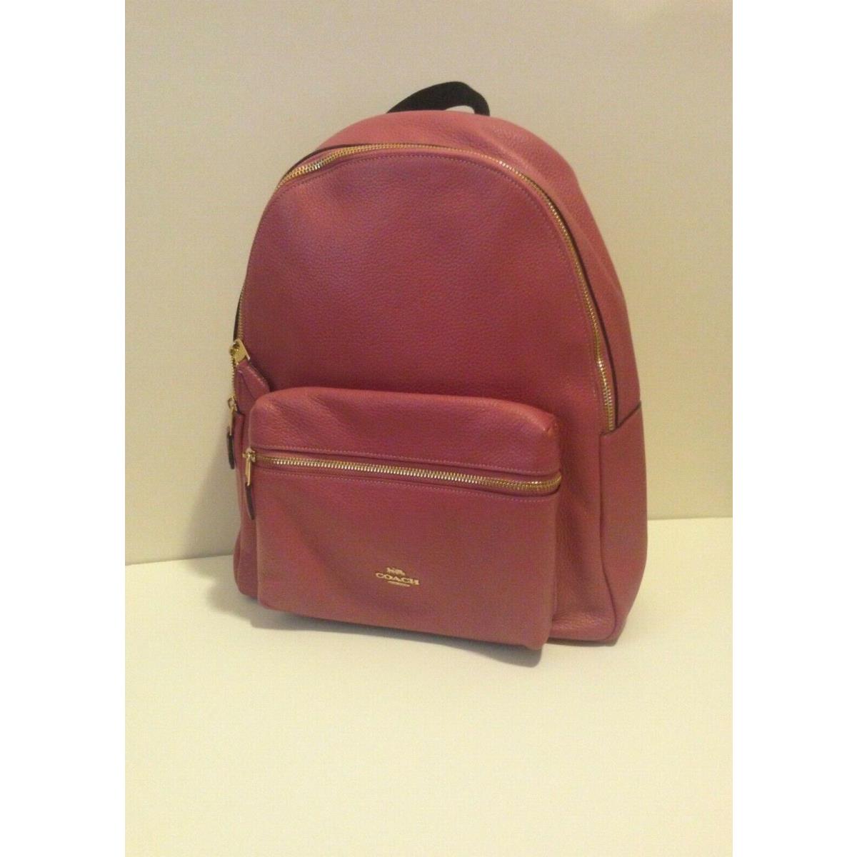 Coach Leather Charlie Backpack Price Rouge Pink