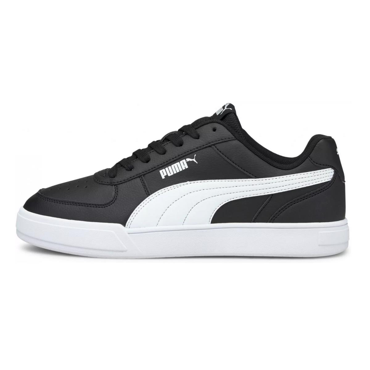 Puma Mens Black White Tennis Shoe Puma Caven 380810 04