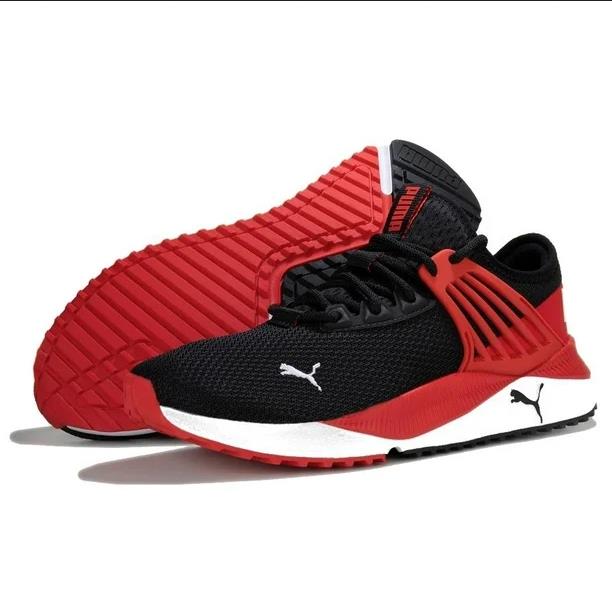 Puma Mens Black Red Tennis Shoe Pacer Future 380367 02