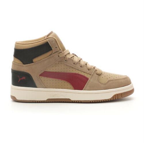 Puma Rebound Layup High Top Mens Beige Sneakers Casual Shoes 39513001 - Beige