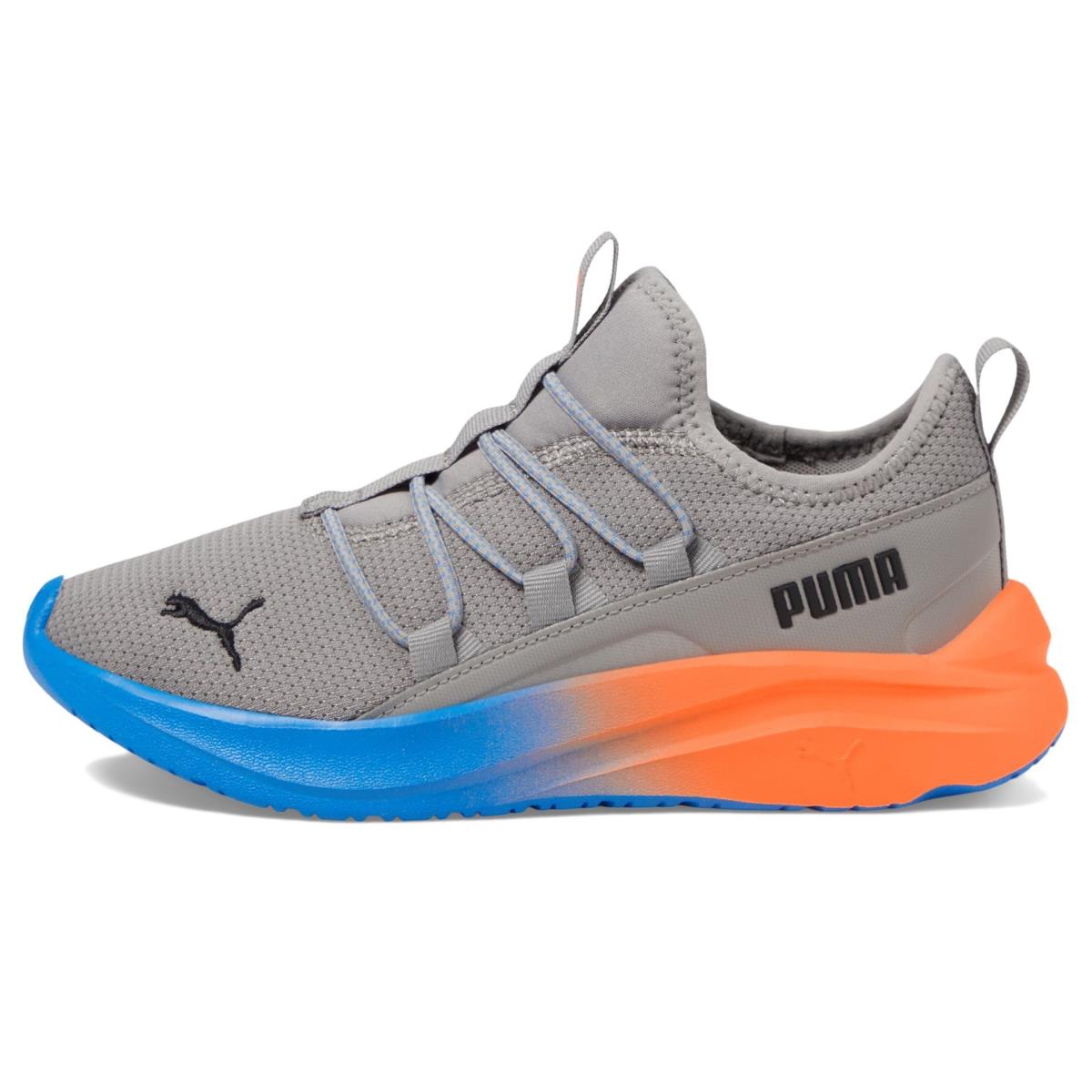 Puma Unisex-child One4all Little Big Kid Sneaker Stormy Slate-cool Cobalt-ultra Orange