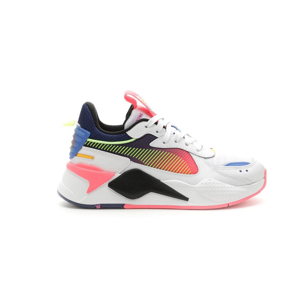 Puma Rs-x Sunset 2 Lace Up Sneakers Casual Shoes White- Sunset Glow - Multicolor