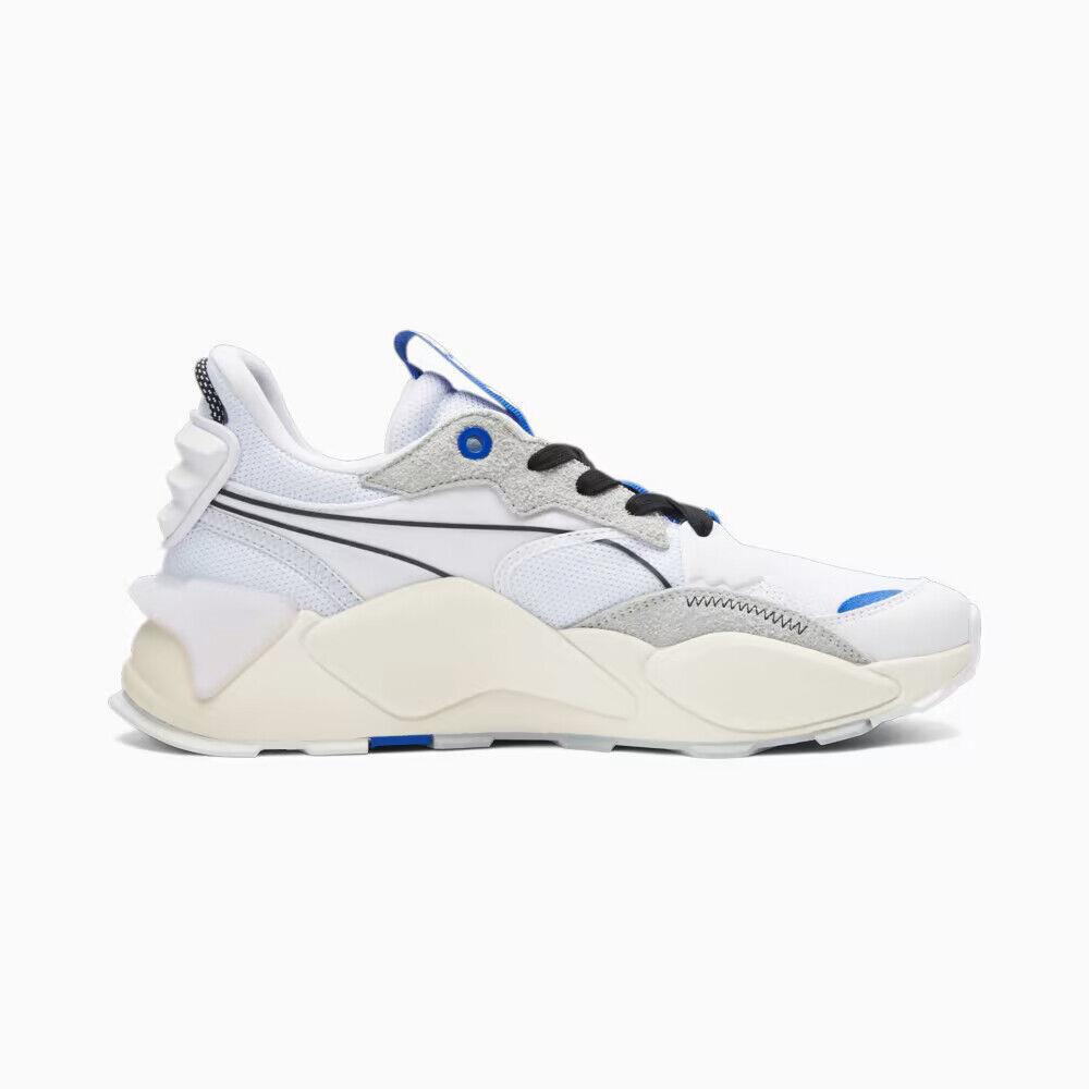 Puma Rs-xl Sapphire Lace Up Sneakers Casual Shoes White- Blue