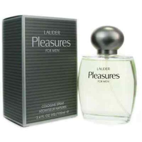 Pleasures By Estee Lauder Men 3.4 oz 100 ml Cologne Spray