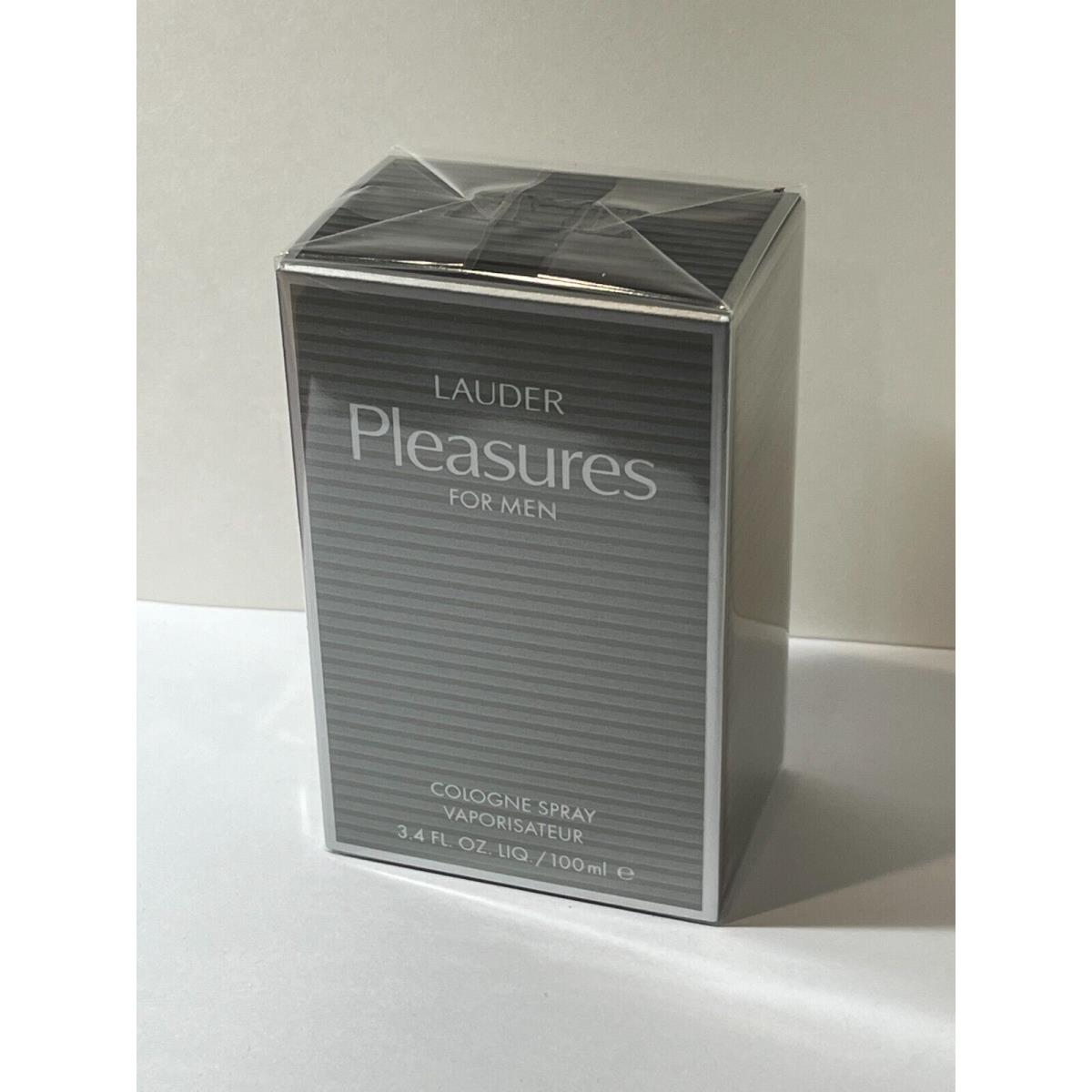 Estee Lauder Pleasures For Men Cologne Spray 3.4 Oz. Men`s Cologne Spray