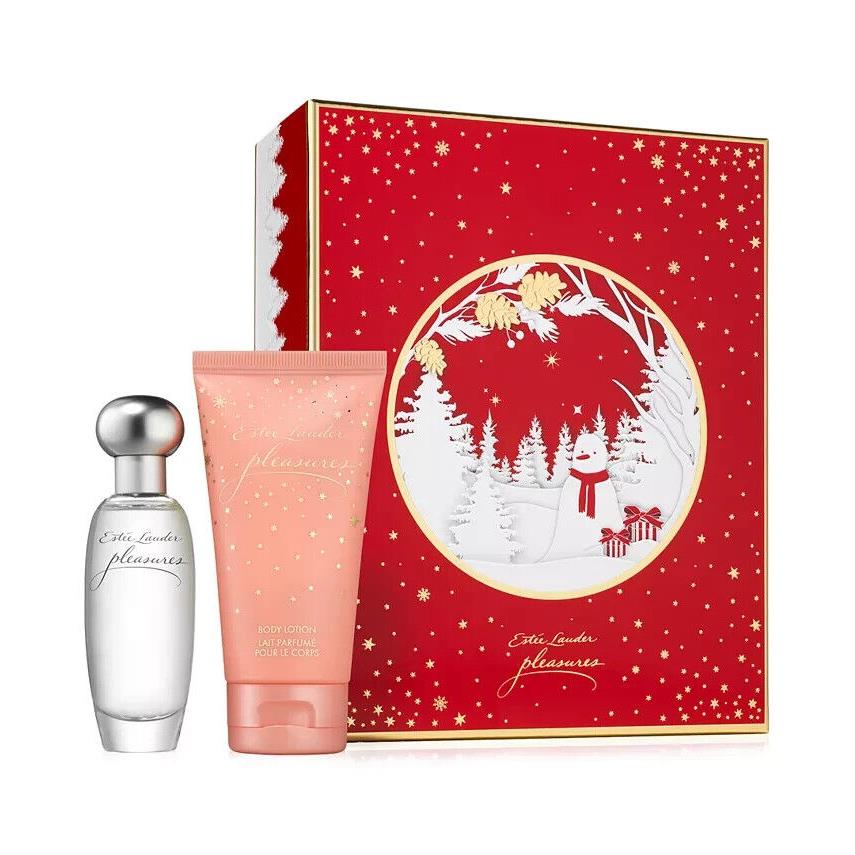 2022 Estee Lauder Pleasures Perfect Duo Gift Set Edp 1oz Lotion 2.5oz