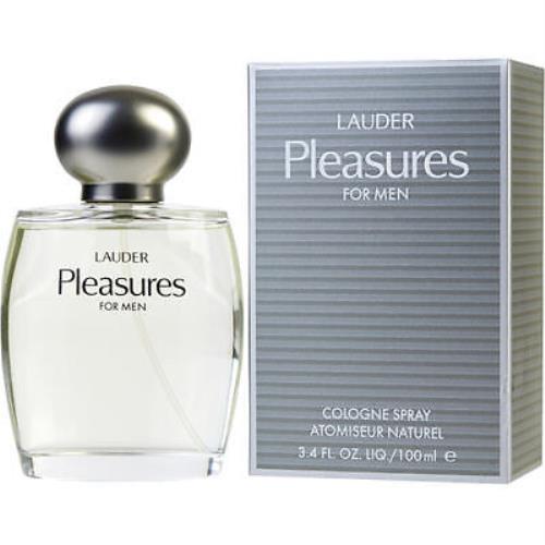 Estee Lauder Pleasures Cologne Spray For Men 3.4 Ounce