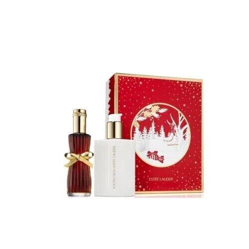 Estee Lauder Youth Dew Parfum Spray + Lotion Indulgent Duo 2 Pieces Gift Set