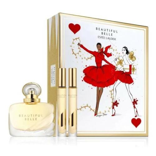 Limited Edition 3-Pc Women`s Estee Lauder Beautiful Belle Eau De Parfum Gift Set