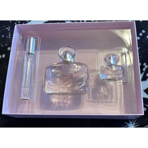 Estee Lauder Beautiful Magnolia Eau De Parfum Edp 1.7oz + 2 Minis 3pc Gift Set