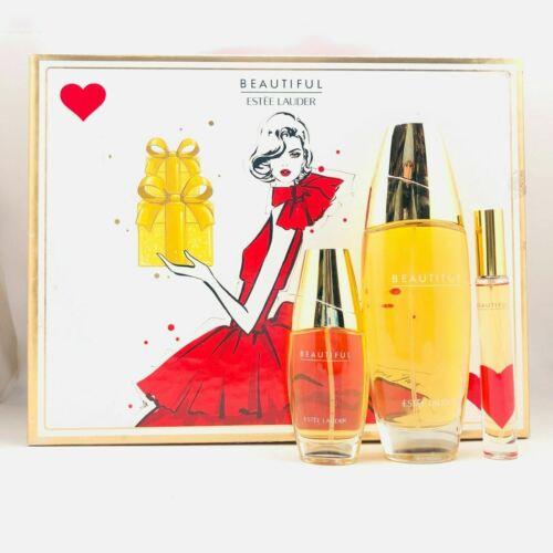 Estee Lauder Beautiful Luxuries Eau De Parfum 3PCS Spray Set 3.4+1+0.2 oz