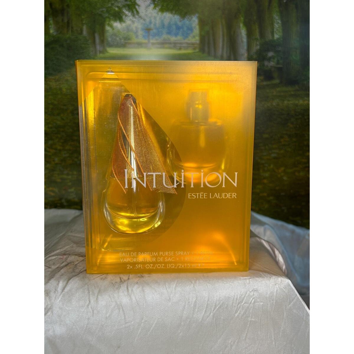 Estee Lauder Intuition 2 X 15ML Edp Purse Spray + 1 Refill