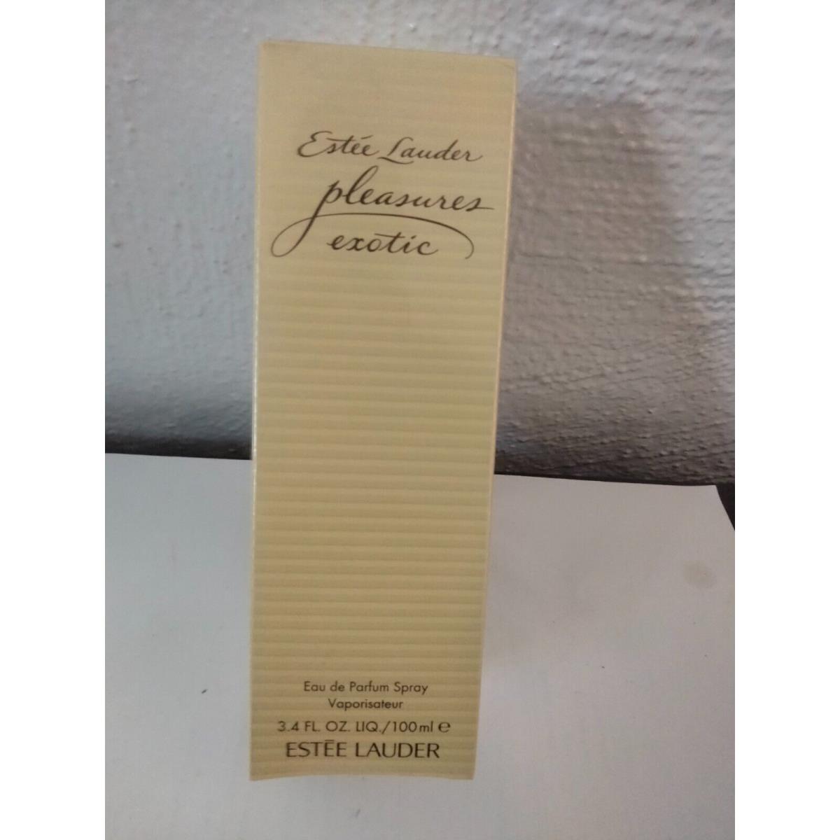 Estee Lauder Pleasures Exotic 3.4 OZ/100 ML Eau DE Parfum Spray For Women