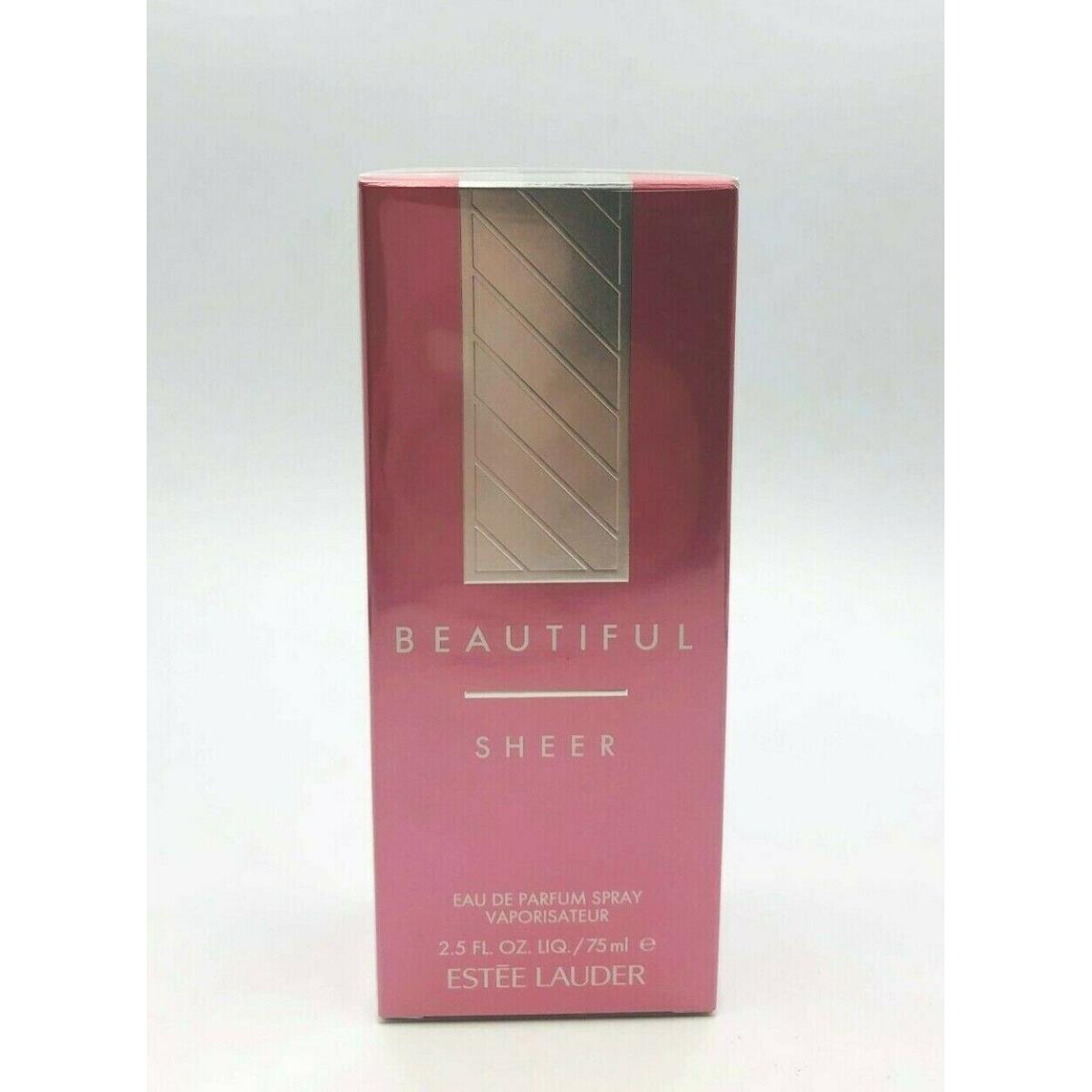 Estee Lauder Beautiful Sheer Eau De Parfum Spray 2.5 oz 75ml Women