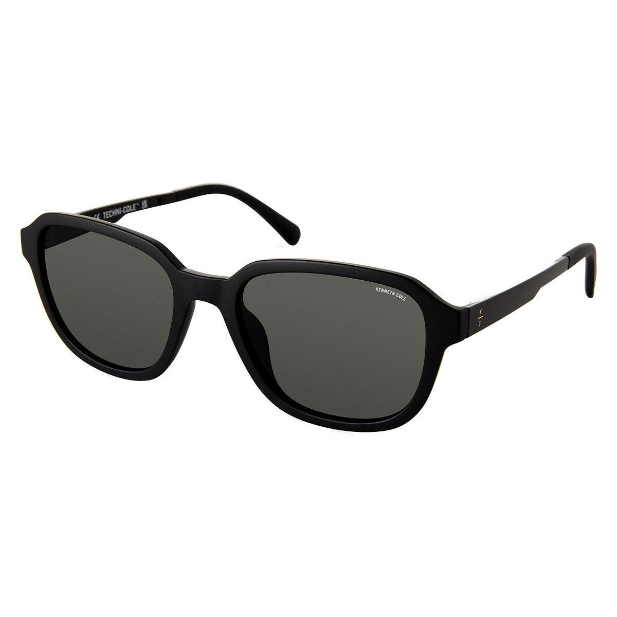 Kenneth Cole KC7267 Sunglasses Matte Black / Green Polarized